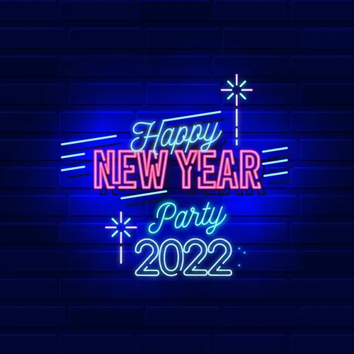 New Year Party Neon Sign - Custom Phone Wallets Now