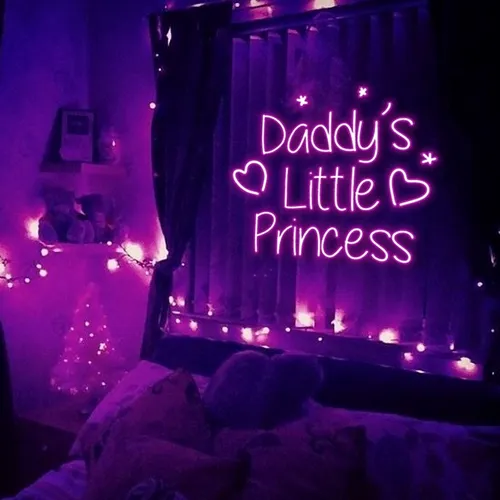 Daddy's Little Princess Neon Sign - Custom Phone Wallets Now