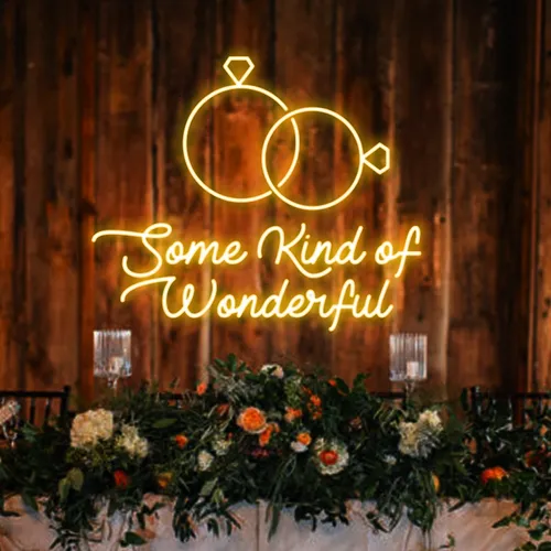 Some Kind Of Wonderful Neon Sign - Custom Phone Wallets Now