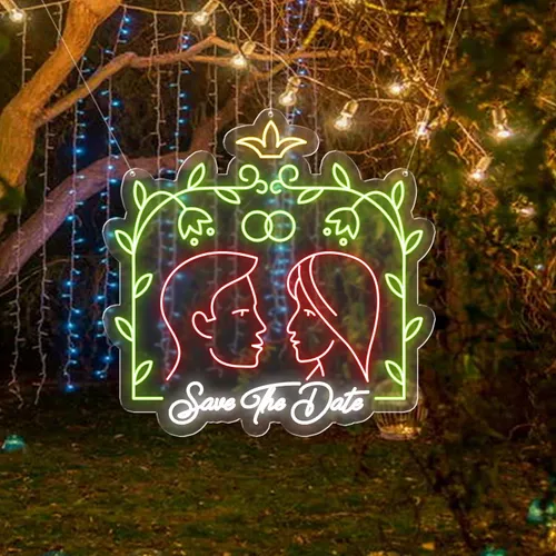 Save The Date Neon Sign - Custom Phone Wallets Now