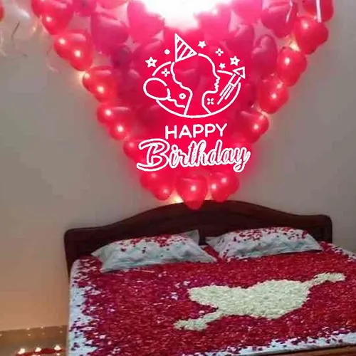 Cute Birthday Art Neon Sign - Custom Phone Wallets Now