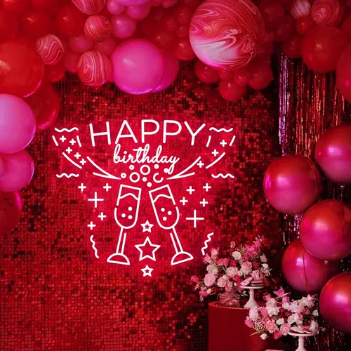 Birthday Cocktail Party Neon Sign - Custom Phone Wallets Now