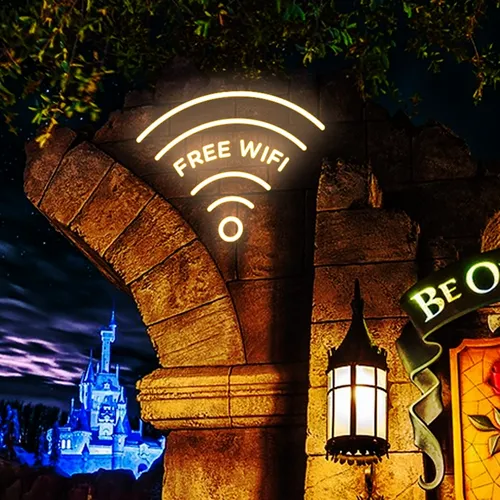 Free Wifi Neon Sign - Custom Phone Wallets Now