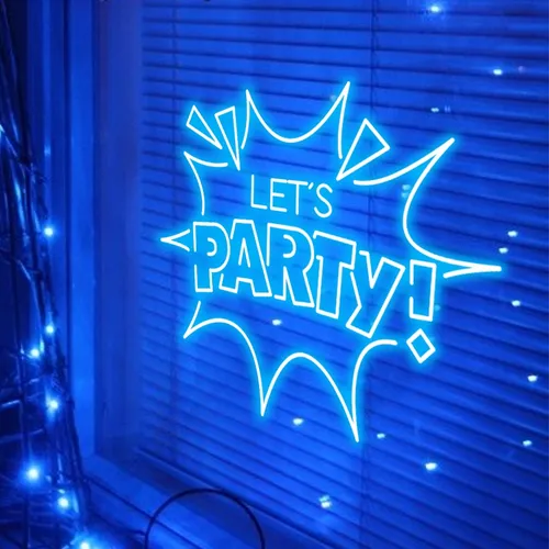 Let’s Party Neon Sign - Custom Phone Wallets Now