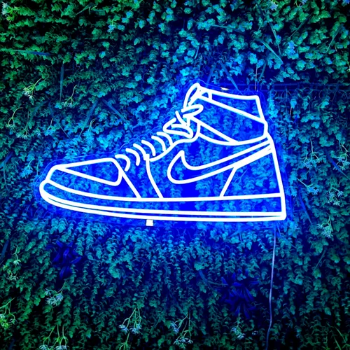 Sneaker Neon Sign - Custom Phone Wallets Now