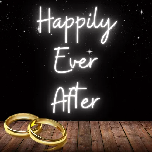 Happily Ever After Neon Sign - Custom Phone Wallets Now