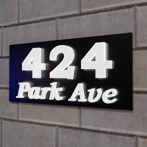 Push-Thru Lightbox House Number - Custom Phone Wallets Now