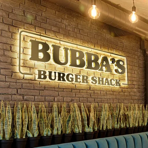 Back Lit Sign - Custom Phone Wallets Now