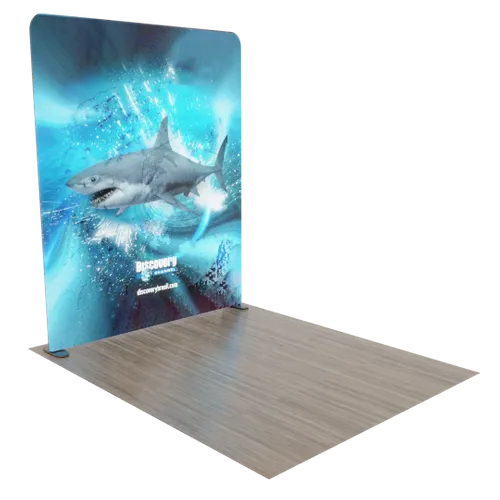 Custom Backlit Trade Show Display Tension Fabric 8' x 8' - Custom Phone Wallets Now