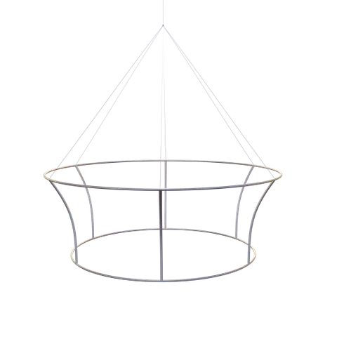 Custom Tapered Circle Personalized Trade Show Hanging Signs - Custom Phone Wallets Now