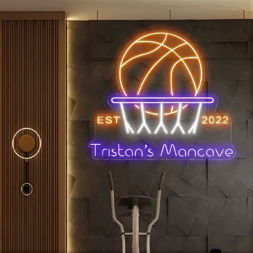 Tristans Mancave Neon Sign - Custom Phone Wallets Now