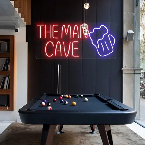 The Man Cave Neon Sign - Custom Phone Wallets Now