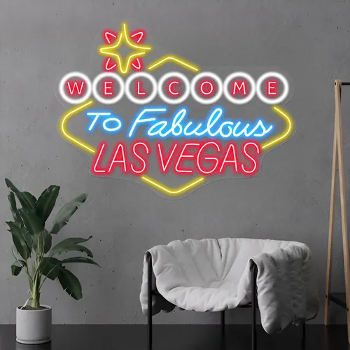 Welcome to Fabulous Las Vegas Neon Sign - Custom Phone Wallets Now