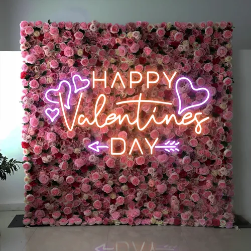 Happy Valentines Day Neon Sign - Custom Phone Wallets Now