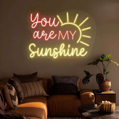 You Are My Sunshine Neon Sign - Custom Phone Wallets Now