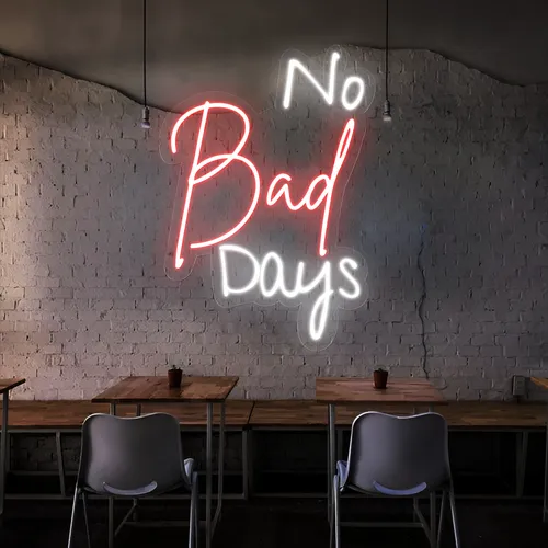 No Bad Days Neon Sign - Custom Phone Wallets Now