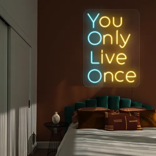 You Only Live Once Neon Sign - Custom Phone Wallets Now