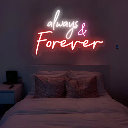 Always And Forever Neon Sign - Custom Phone Wallets Now