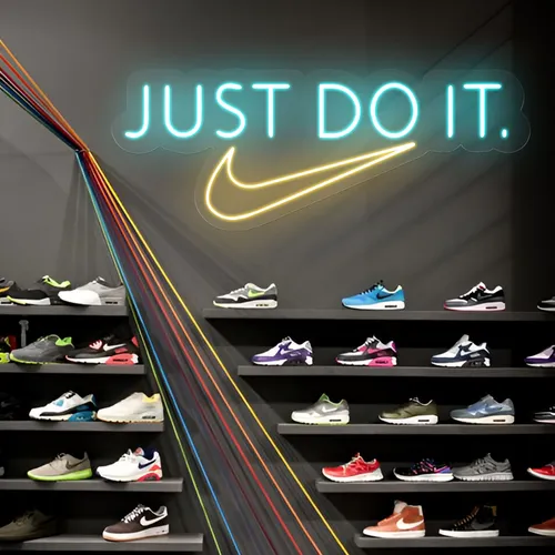 Just Do It Neon Sign - Custom Phone Wallets Now