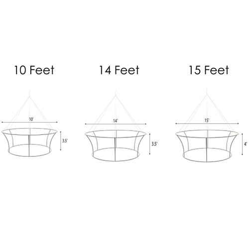 Custom Tapered Circle Personalized Trade Show Hanging Signs - Custom Phone Wallets Now