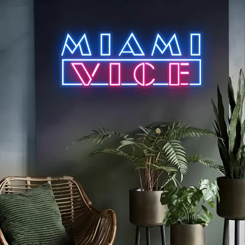 Miami Vice Neon Signs - Custom Phone Wallets Now