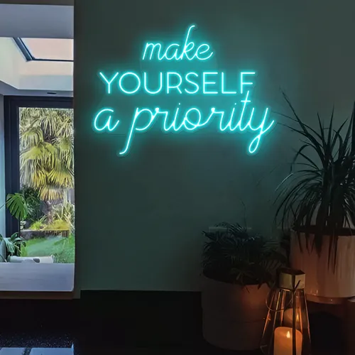 Quotes Neon Sign - Custom Phone Wallets Now