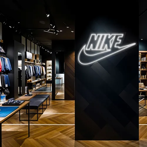 Nike Neon Sign - Custom Phone Wallets Now