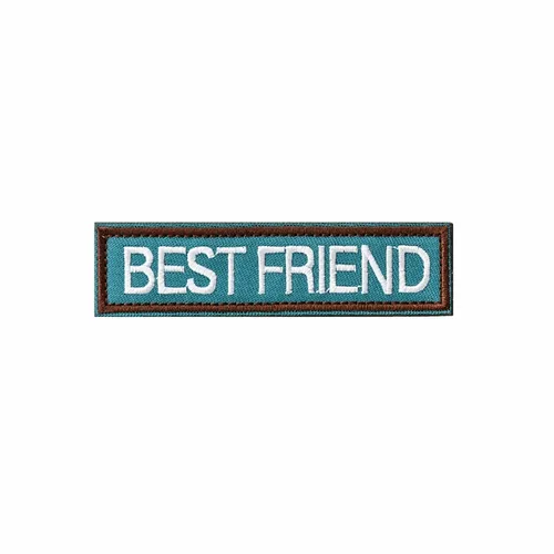 Blue and Brown Best Friend Patch - Custom Phone Wallets Now