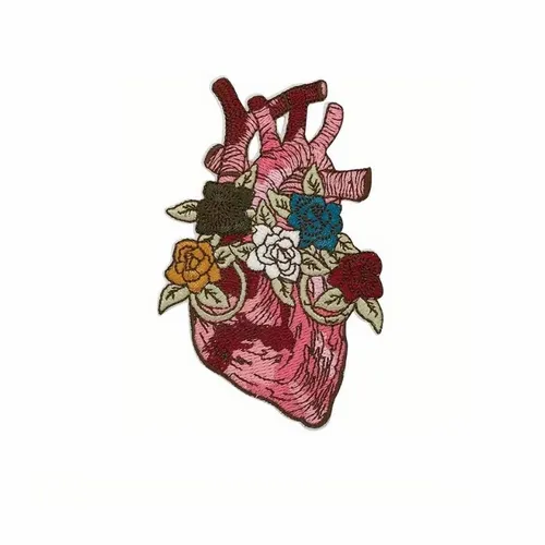 Heart of Flowers Patch - Custom Phone Wallets Now