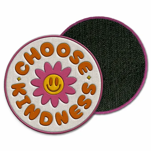 Round Choose Kindness Velcro Patch - Custom Phone Wallets Now