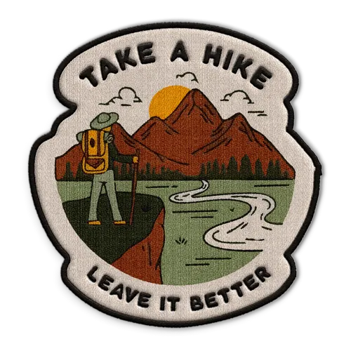 Take A Hike Hat Patch - Custom Phone Wallets Now
