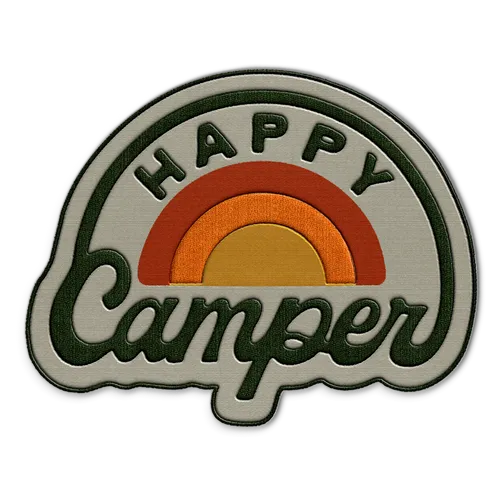Happy Camper Hat Patch - Custom Phone Wallets Now
