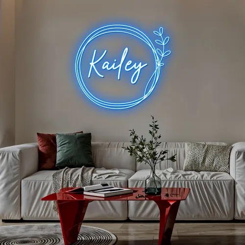Boho Kailey Name Neon Sign - Custom Phone Wallets Now