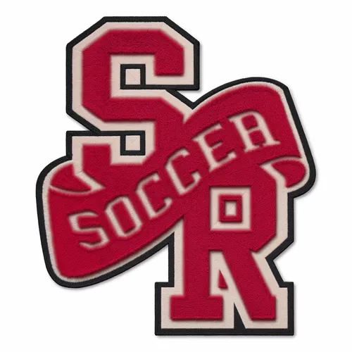 SR Soccer Letterman Jacket Patch - Custom Phone Wallets Now