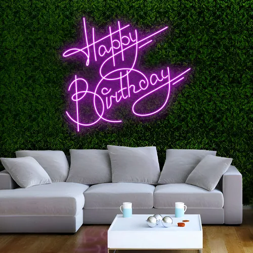 Oh So Hot Happy Birthday Neon Sign - Custom Phone Wallets Now