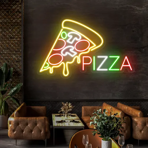 Pizza Neon Signs - Custom Phone Wallets Now