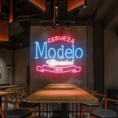 Modelo Neon Signs - Custom Phone Wallets Now
