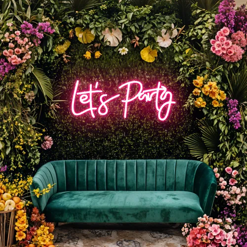 Let’s Party Neon Signs - Custom Phone Wallets Now