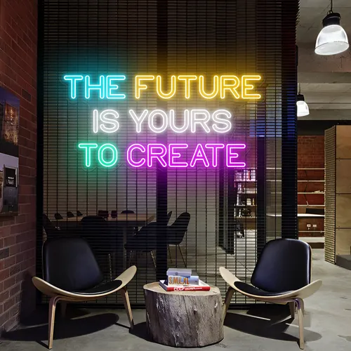 Limitless The Future is Yours to Create Neon Sign - Custom Phone Wallets Now