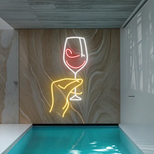 Sassy Glass Neon Sign - Custom Phone Wallets Now