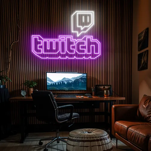 Twitch Gaming Room Neon Sign - Custom Phone Wallets Now