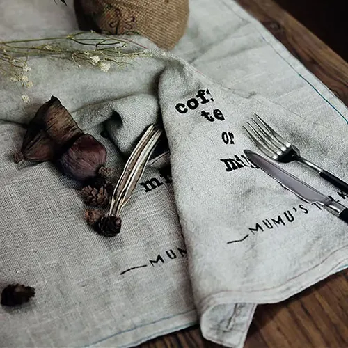 Linen Towels - Custom Phone Wallets Now