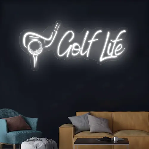 Golf Life Neon Sign - Custom Phone Wallets Now