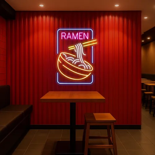 Custom Ramen Neon Signs - Custom Phone Wallets Now