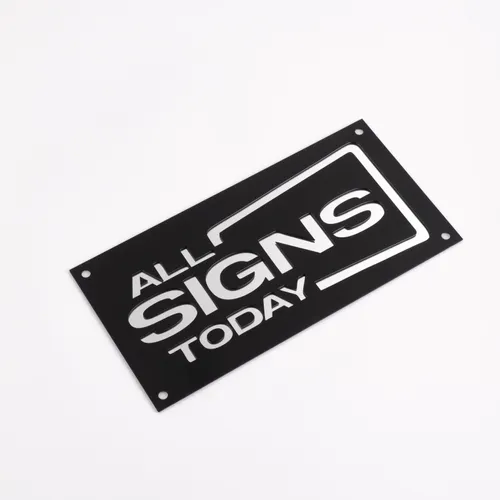 Engaraved Acrylic Sign - Custom Phone Wallets Now