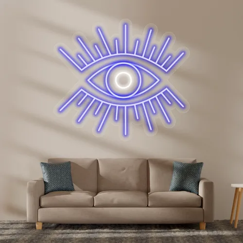 Custom Eye Neon Sign - Custom Phone Wallets Now