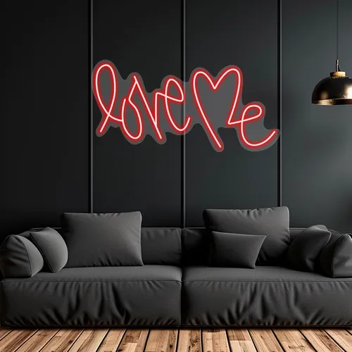 Custom Love Me Neon Signs - Custom Phone Wallets Now