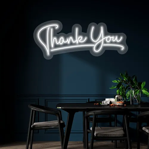 Custom Neon Thank You Sign - Custom Phone Wallets Now