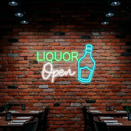 Custom Neon Liquor Signs - Custom Phone Wallets Now
