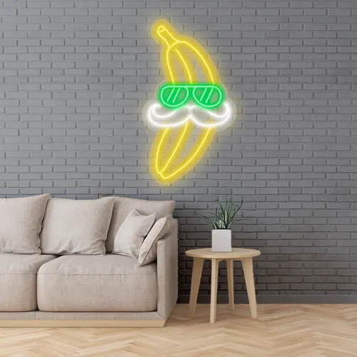 Custom Banana Neon Signs - Custom Phone Wallets Now